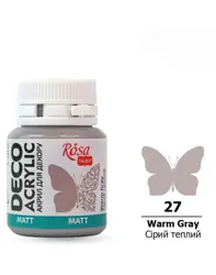 Akrylová barva Rosa Decor 20ml 27 warm gray